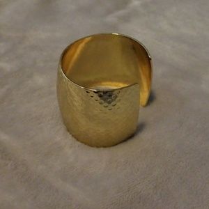 Gold cuff bracelet